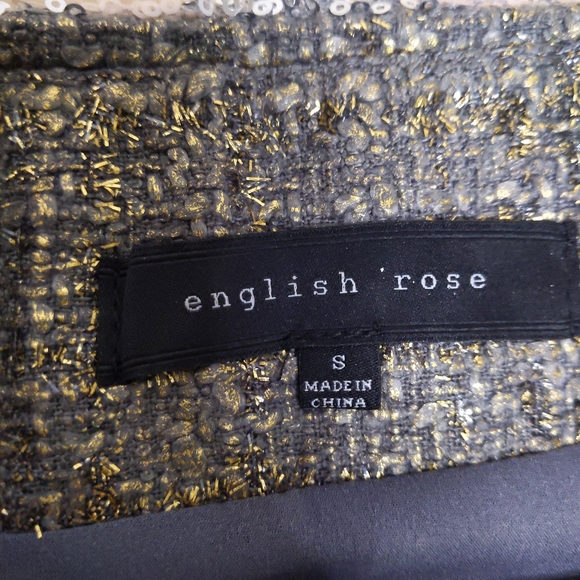 New English Rose Sequin Mini Skirt - Picture 4 of 4